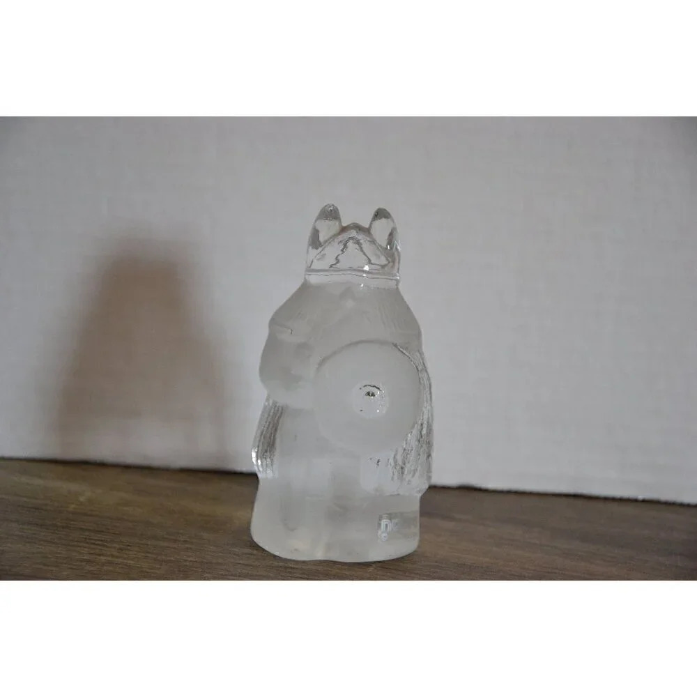 Vtg  Glass Viking Paperweight